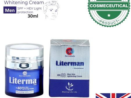 Men Whitening Cream | Literman Skin Lightening SPF 40 Online Hot Sale