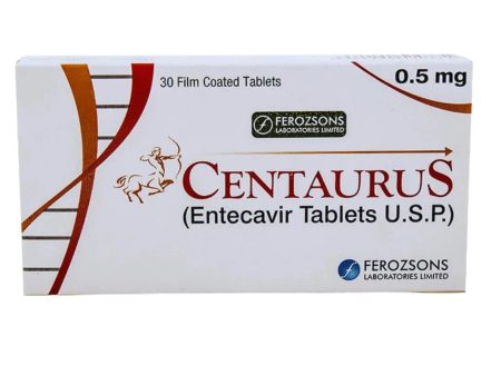 Centaurus Tablets 0.5mg (10 Tablets) - Hepatitis B Treatment - Dermatologists.pk on Sale