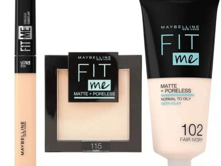 Flawless Face Makeup Kit | Complete Maybelline Fit Me Set | For Discount