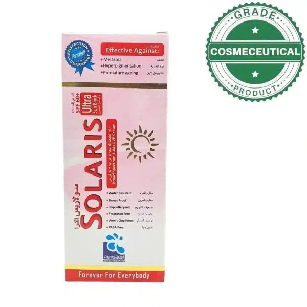 SOLARIS SPF 60+ ULTRA SUN BLOCK BROAD SPECTRUM UVA+UVB CREAM 60ml Online