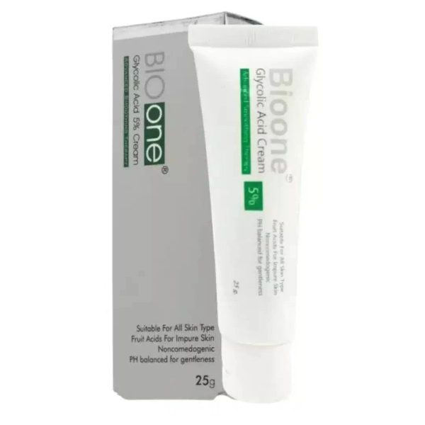 Bio One Glycolic Acid 5% Cream | Gentle Exfoliation for Smoother Skin Online Sale