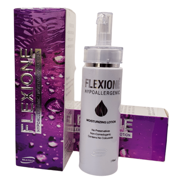 FLEXIONE Moisturizing Lotion (Ceramides, Allantoin, Caprylic Triglycerides, Cyclomethicone) - Deep Hydration for Dry and Sensitive Skin in Pakistan For Discount