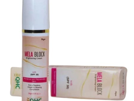 QHC Mela Block SPF 30 Brightening Cream 30gm-Dermatologists.pk For Sale