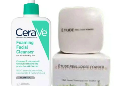 Skincare & Makeup Essentials: CeraVe Cleanser + Etude Powder | Dermatologists.pk For Cheap