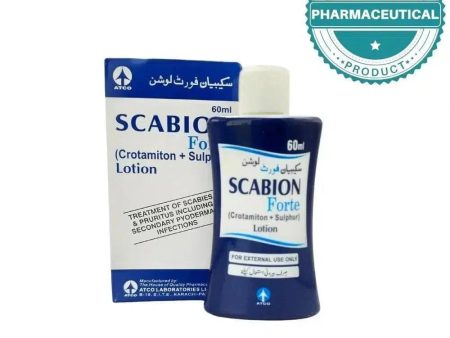 SCABION FORTE LOTION 60ml | (CROTAMITON+SULPHURE) For Cheap