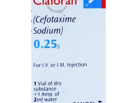 Claforan Injection 0.25g (Cefotaxime) - Sanofi-Aventis on Sale