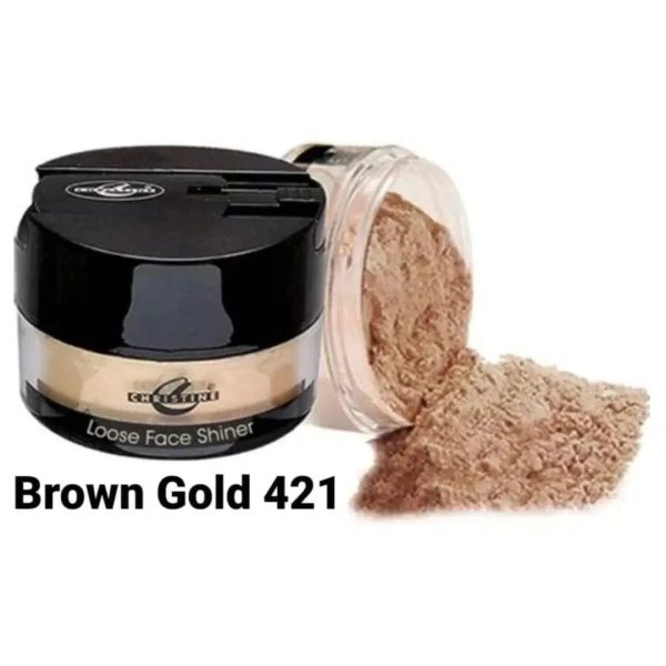 Christine Loose Face Shiner 421 Brown Gold | Dermatologists.pk Sale