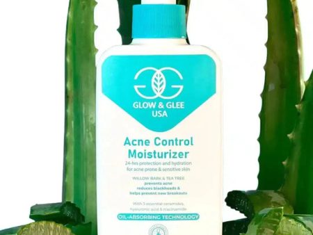 Glow & Glee Acne Control Moisturizer 240ml - Oil-Free Hydration (Dermatologists.pk) on Sale