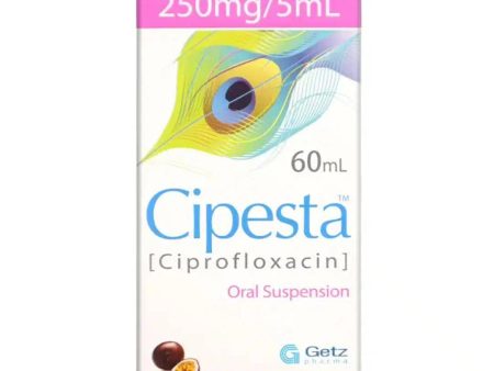 Cipesta Oral Suspension 250mg 5ml (Ciprofloxacin) - Getz Pharma For Sale