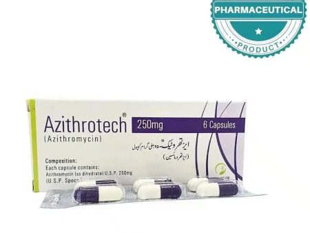 AZITHROTECH CAPSULE 250mg (AZITHROMYCIN) PACK OF 6 CAPSULES Online Hot Sale