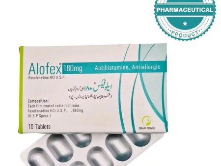 ALOFEX TABLET (FEXOFENADINE HCI U.S.P) 180mg PACK OF 10 TABLETS on Sale