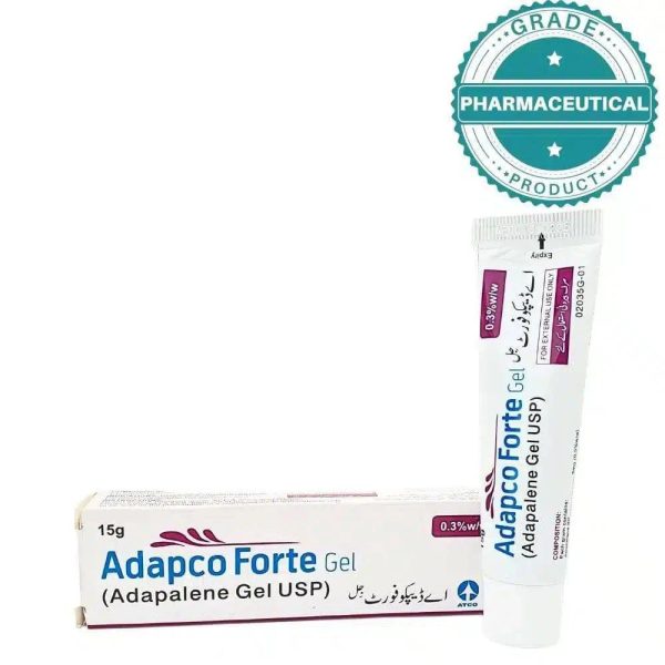 ADAPCO FORTE GEL (ADAPALENE GEL USP) 15gram on Sale