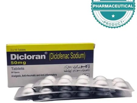 DICLORAN TABLET (DICLOFENAC SODIUM) 50mg PACK OF 150 TABLETS Online now