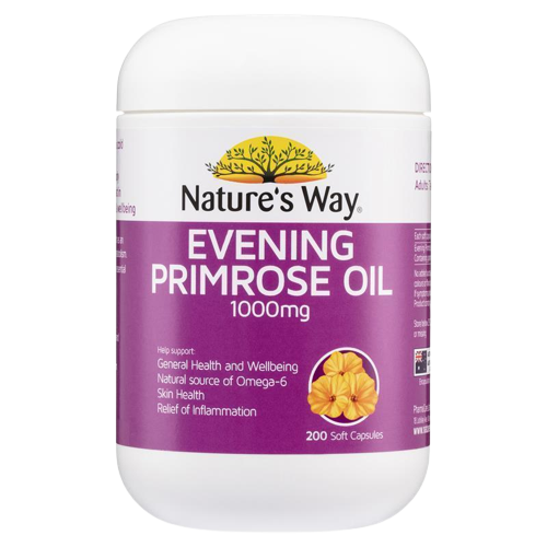 Nature s Way Evening Primrose Oil 1000mg ( 200 Soft Capsules ) Online Sale