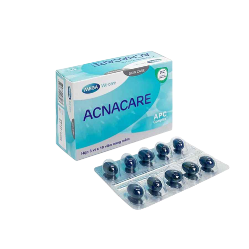 MEGA ACNACARE 3Blist x10Softgel Cap Box Online Sale