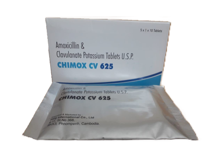 CHIMOX CV 625 Tablets - 50 Tab   Box Online