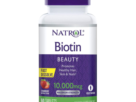 Natrol Biotin 10000mcg (60Tab TBL) Online Hot Sale