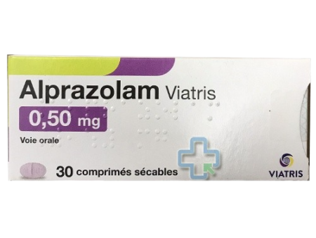 Alprazolam 0.50mg Viatris ( TBL 30 Box ) Online now